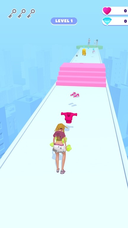 美女跑酷
