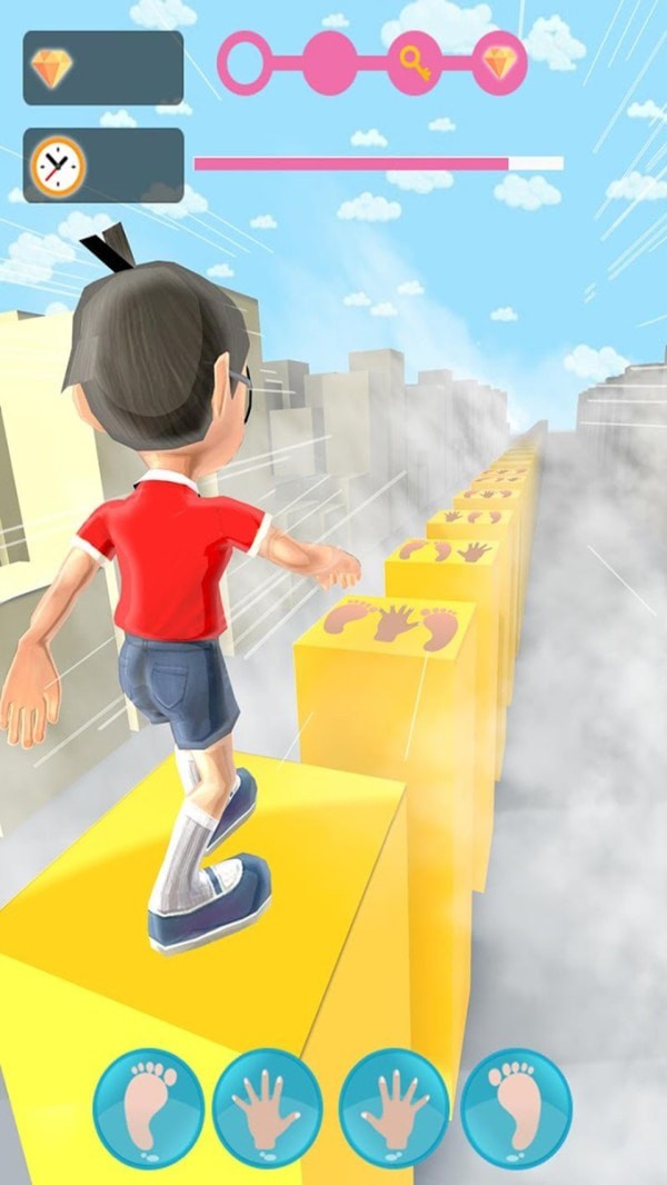 沙雕跳台阶